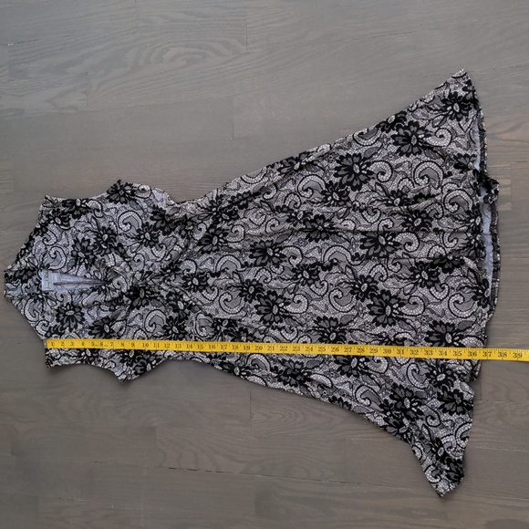 JOSEPH RIBKOFF | Vintage Dress Sleeveless V-Neck, Black/White, Womens Size 10 - Picture 10 of 10